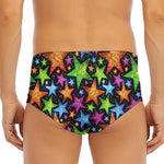 Fantastic Star Pattern Print Men's Triangle Swim Briefs