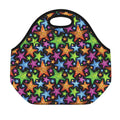 Fantastic Star Pattern Print Neoprene Lunch Bag
