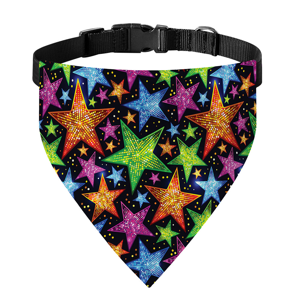 Fantastic Star Pattern Print Over The Collar Dog Bandana