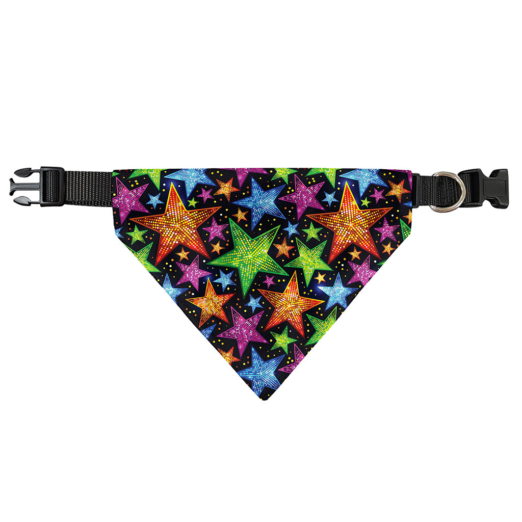 Fantastic Star Pattern Print Over The Collar Dog Bandana