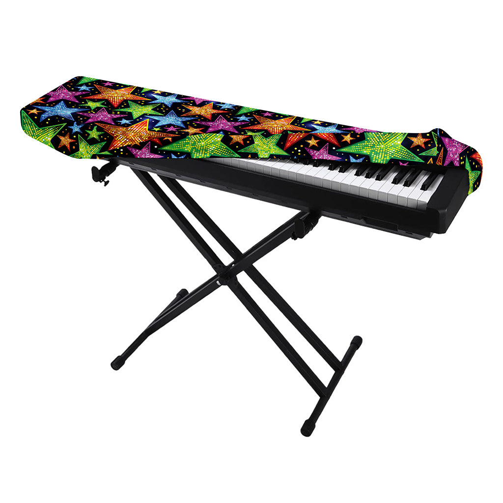 Fantastic Star Pattern Print Piano Keyboard Cover