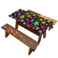Fantastic Star Pattern Print Picnic Table Cover
