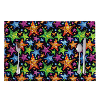 Fantastic Star Pattern Print Placemat