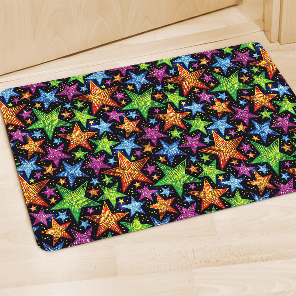 Fantastic Star Pattern Print Polyester Doormat