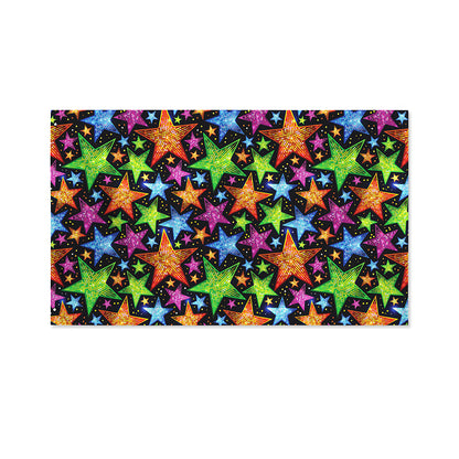 Fantastic Star Pattern Print Polyester Flag