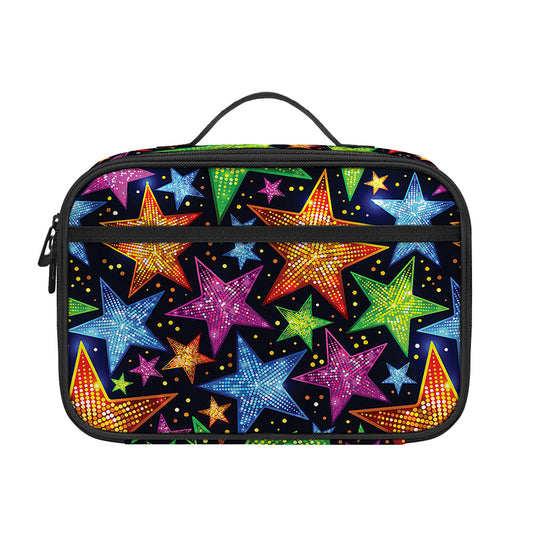 Fantastic Star Pattern Print Portable Lunch Bag