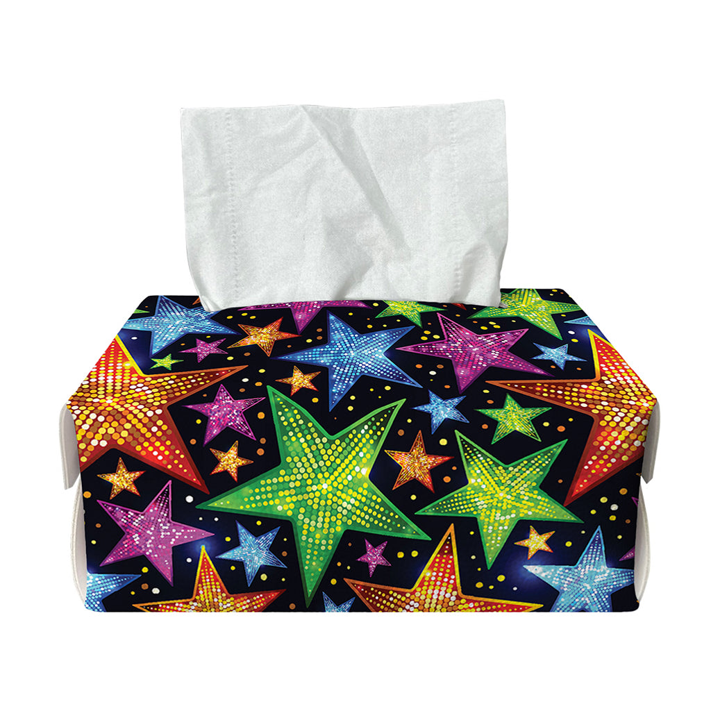 Fantastic Star Pattern Print Rectangle Tissue Box Cover