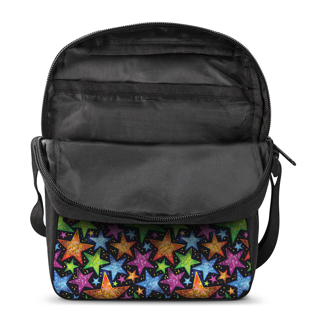 Fantastic Star Pattern Print Rectangular Crossbody Bag