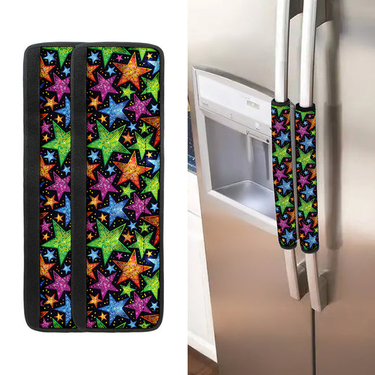 Fantastic Star Pattern Print Refrigerator Handle Covers
