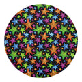 Fantastic Star Pattern Print Round Blanket