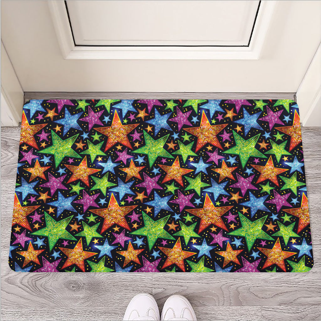 Fantastic Star Pattern Print Rubber Doormat