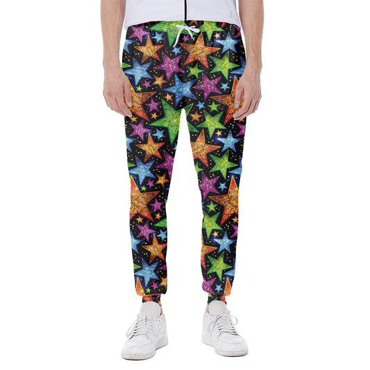 Fantastic Star Pattern Print Scuba Joggers
