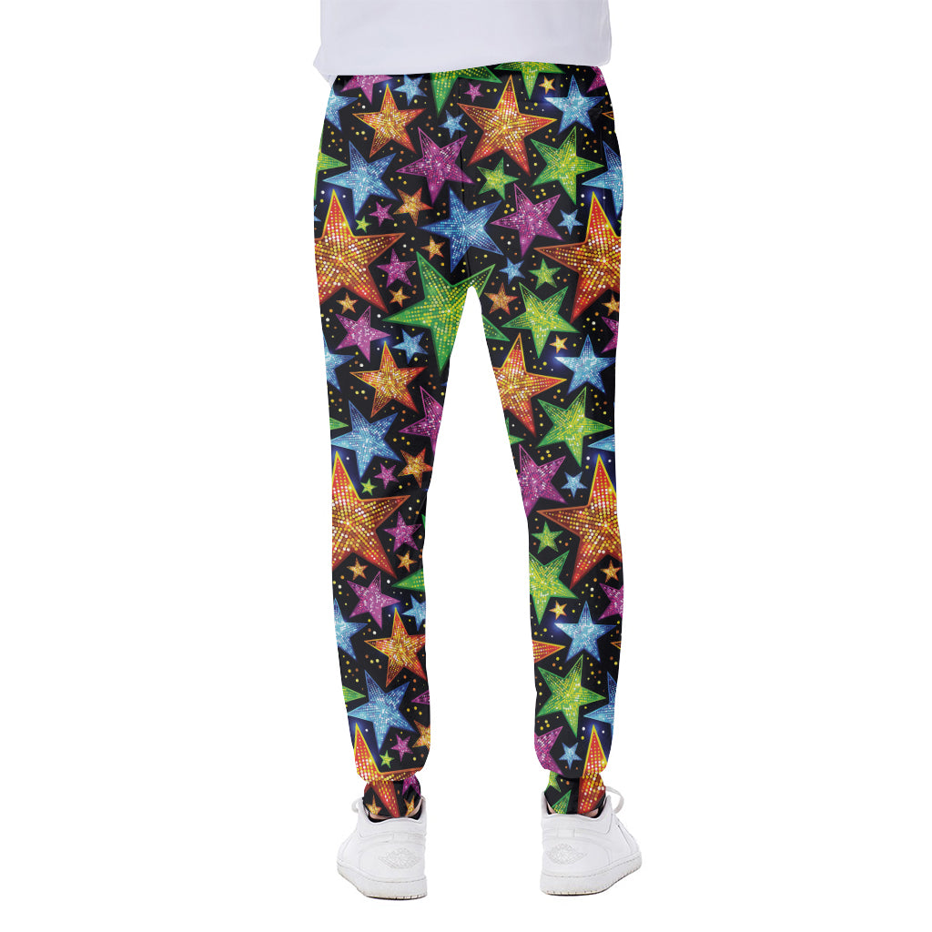 Fantastic Star Pattern Print Scuba Joggers