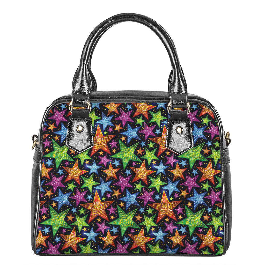 Fantastic Star Pattern Print Shoulder Handbag