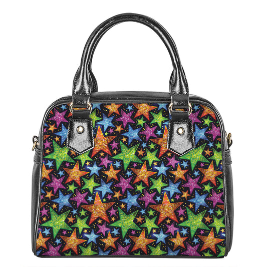 Fantastic Star Pattern Print Shoulder Handbag
