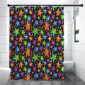 Fantastic Star Pattern Print Shower Curtain