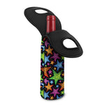 Fantastic Star Pattern Print Single Neoprene Wine Tote