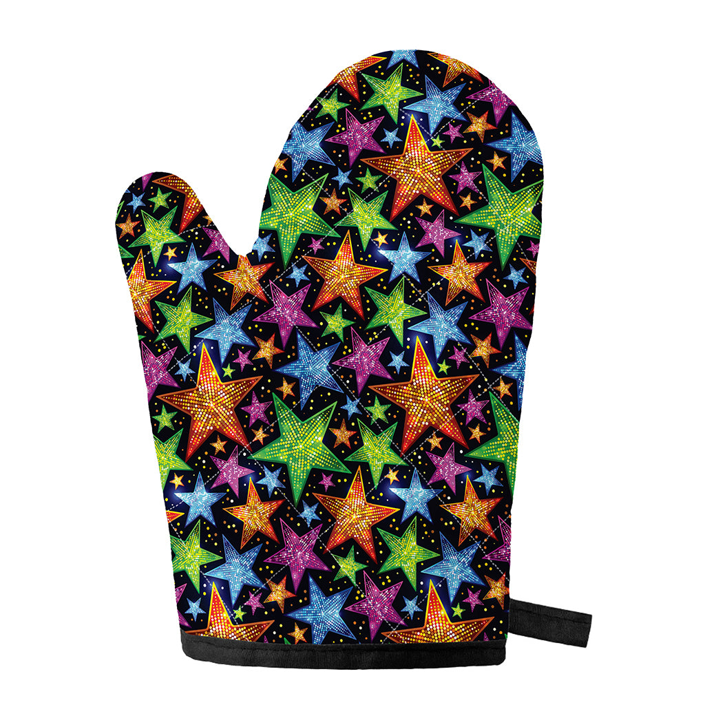 Fantastic Star Pattern Print Single Oven Mitt