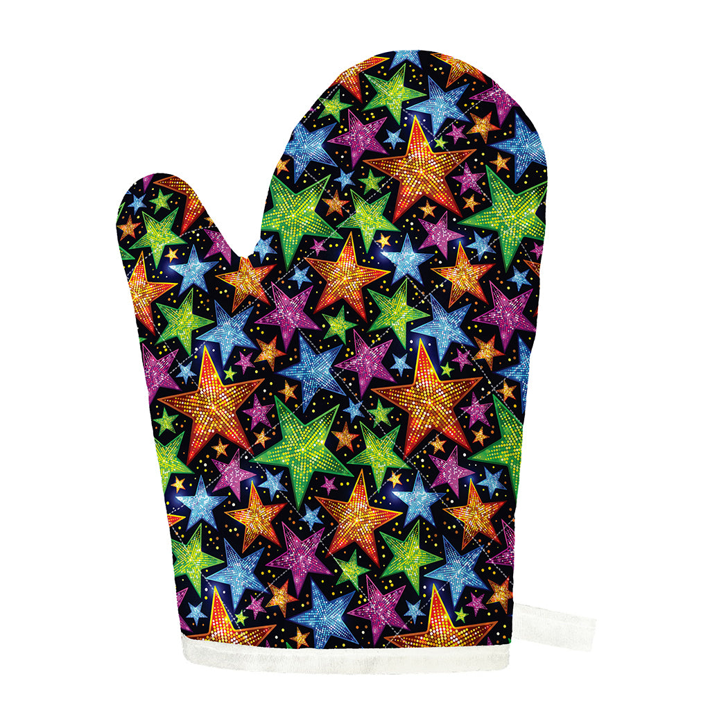 Fantastic Star Pattern Print Single Oven Mitt