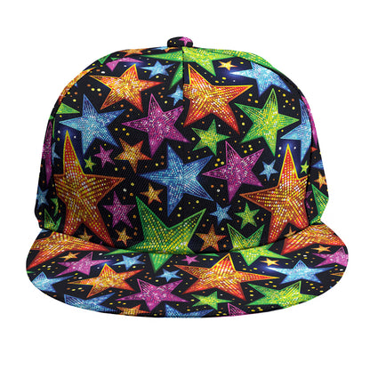 Fantastic Star Pattern Print Snapback Cap