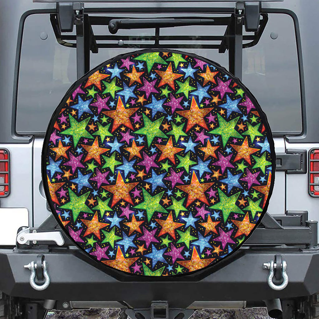 Fantastic Star Pattern Print Tire Cover