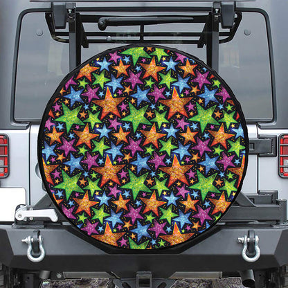 Fantastic Star Pattern Print Tire Cover