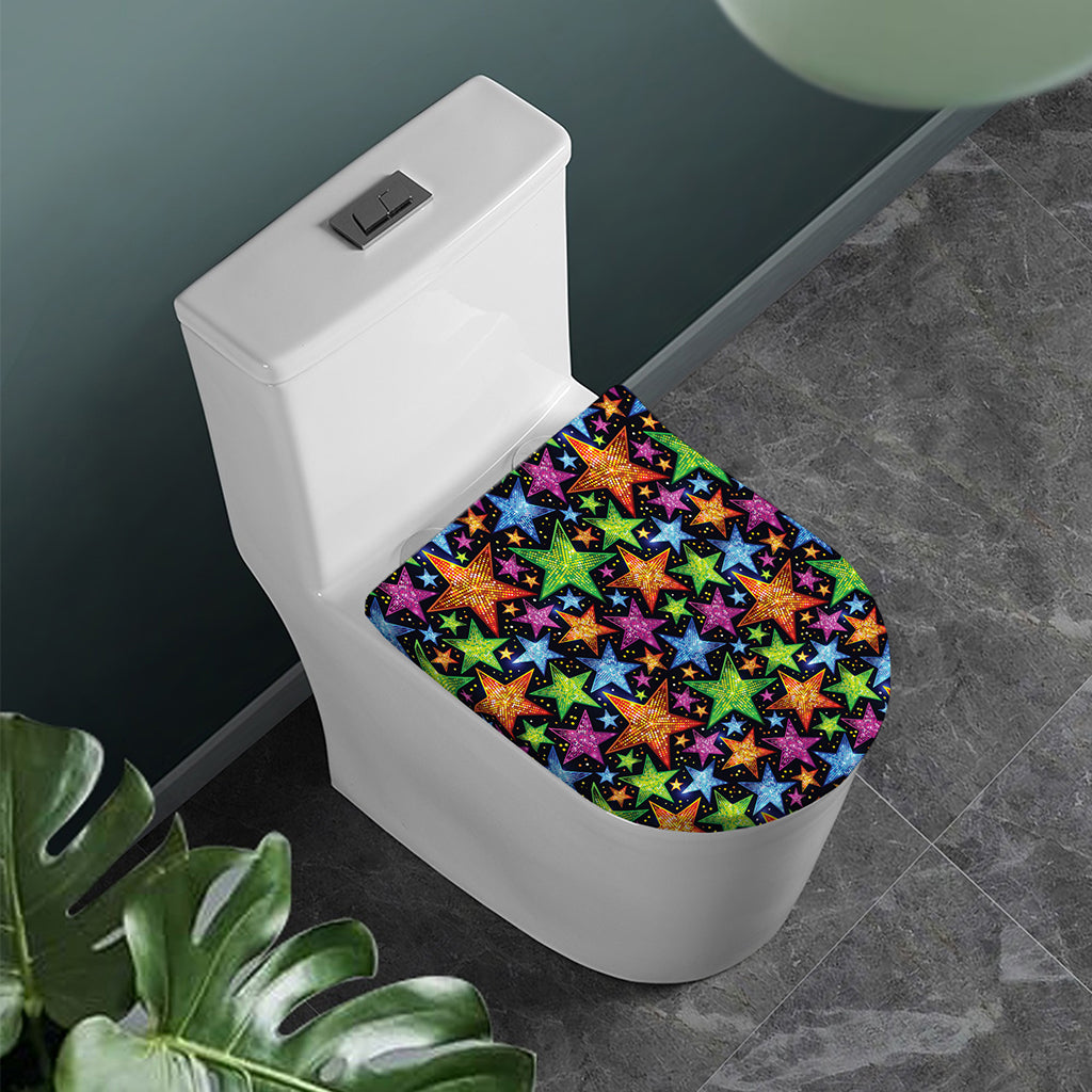 Fantastic Star Pattern Print Toilet Lid Cover