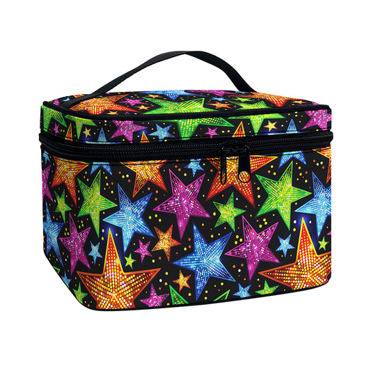 Fantastic Star Pattern Print Travel Makeup Bag