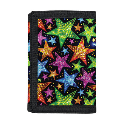 Fantastic Star Pattern Print Trifold Wallet