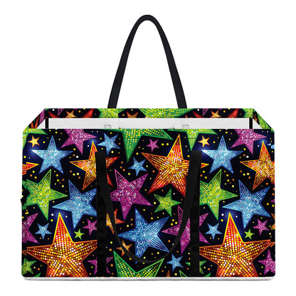 Fantastic Star Pattern Print Utility Tote Bag