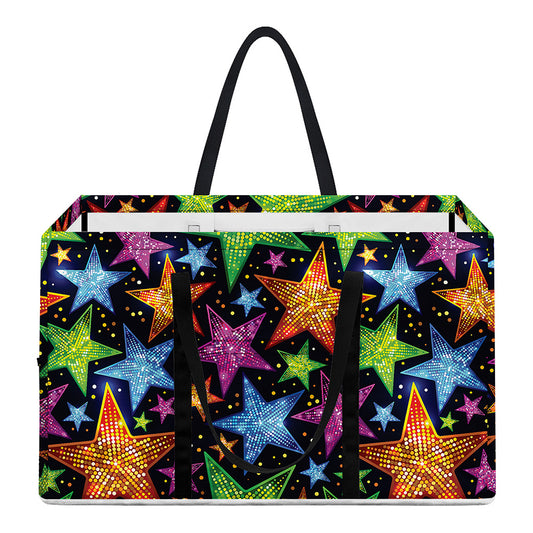 Fantastic Star Pattern Print Utility Tote Bag