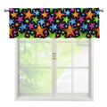 Fantastic Star Pattern Print Window Valance