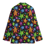 Fantastic Star Pattern Print Women's Blazer