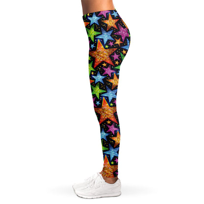Fantastic Star Pattern Print Women's Leggings