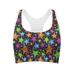 Fantastic Star Pattern Print Women's Sports Bra