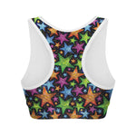 Fantastic Star Pattern Print Women's Sports Bra