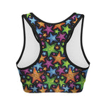 Fantastic Star Pattern Print Women's Sports Bra