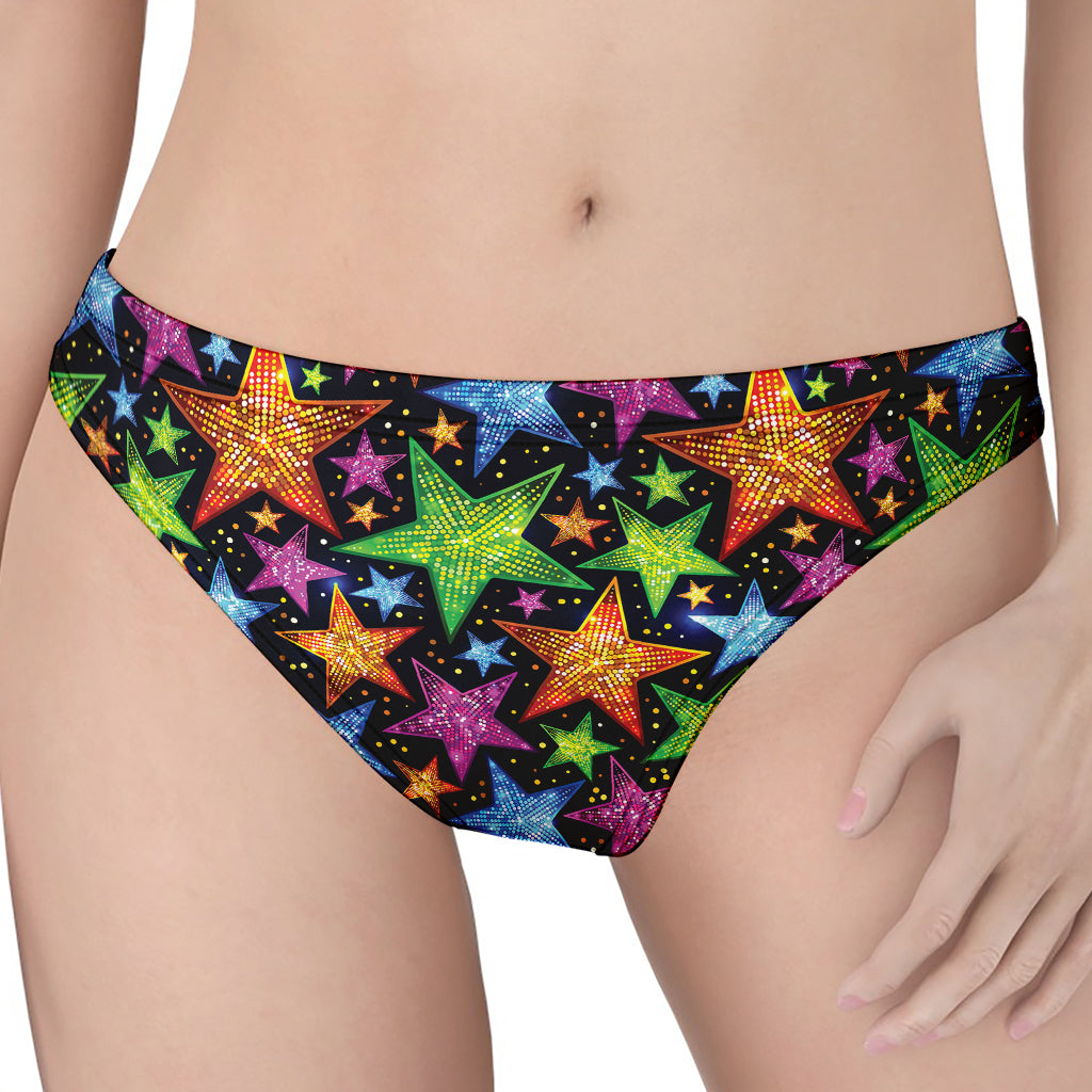 Fantastic Star Pattern Print Women's Thong