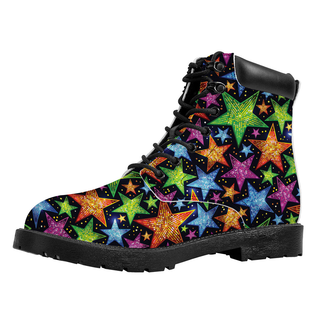 Fantastic Star Pattern Print Work Boots