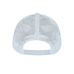 Acoustic Guitar Print White Mesh Trucker Cap