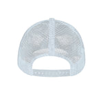 Cannabis Print White Mesh Trucker Cap