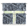 Fern Fossil Print 3 Piece Kitchen Curtains