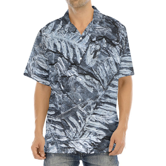 Fern Fossil Print Aloha Shirt