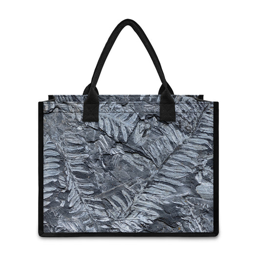 Fern Fossil Print Canvas Tote Bag