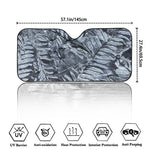 Fern Fossil Print Car Windshield Sun Shade