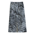 Fern Fossil Print Cotton Front Slit Maxi Skirt