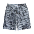 Fern Fossil Print Cotton Shorts