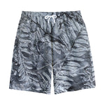 Fern Fossil Print Cotton Shorts