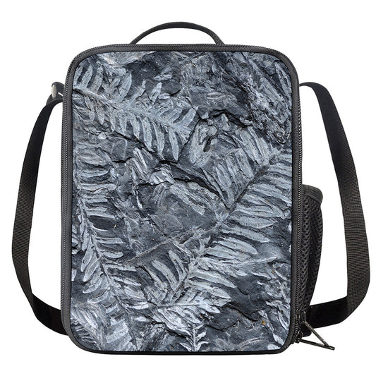 Fern Fossil Print Crossbody Lunch Bag