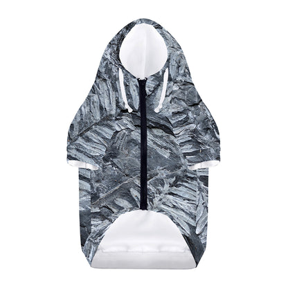 Fern Fossil Print Dog Zip Up Hoodie